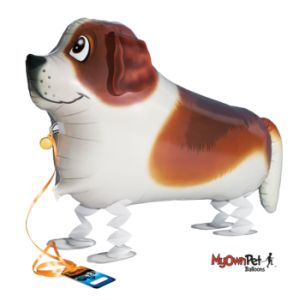 St Bernard My Own Pet Walking Foil Balloon