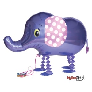 Elephant My Own Pet Walking Foil Balloon