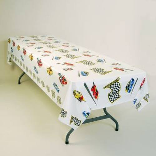 Race Day Auto Racing Plastic Tablecloth Auto Racing