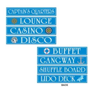 Cruise Ship Sign Cutouts
