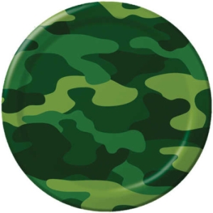 Camouflage 9-inch Plates