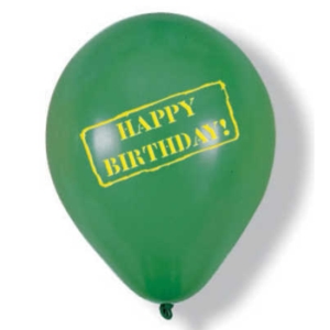Army Green Happy Birthday Latex Balloons