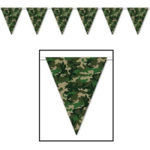 Camouflage All-Weather Pennant Banner