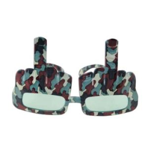 Camouflage Redneck Salute Fance-Frame Glasses