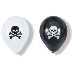 Pirate Party Jolly Roger Latex Balloons