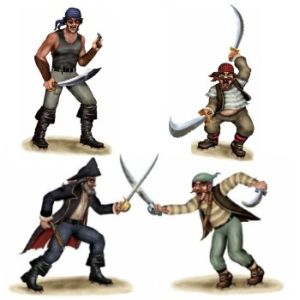 Dueling Pirate & Bandit Props