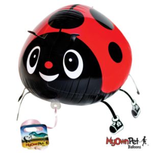 Ladybug My Own Pet Walking Foil Balloon