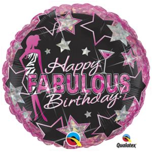 Happy Fabulous Birthday Foil Balloon