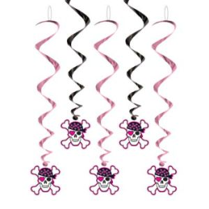 Pink Pirate Hanging Whirls