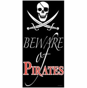 Beware Of Pirate Door Cover