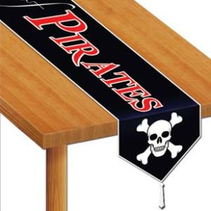 Beware Of Pirates Plastic Table Runner