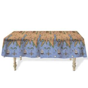Treasure Map Plastic Tablecloth