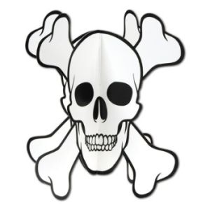 Skull & Crossbones 3-D Centerpiece