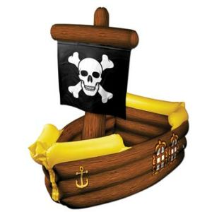 Pirate Ship Inflatable Cooler