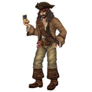 Jointed 6-Foot Pirate Captain