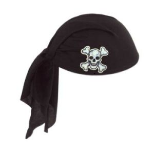 Black Pirate Scarf Hat