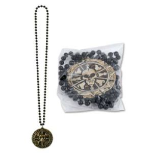 Pirate Beads w/Coin Medallion