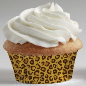Animal Print Leopard Mini Muffin Cups