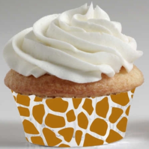 Animal Print Giraffe Mini Muffin Cups