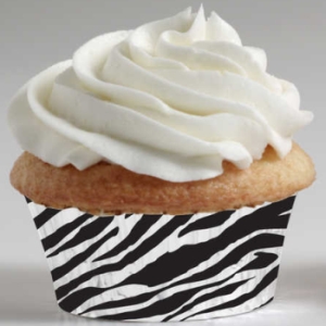 Animal Print Zebra Mini Muffin Cups
