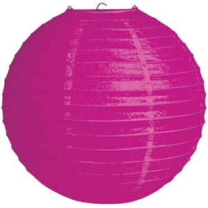 Raspberry Pink Wire Paper Lantern