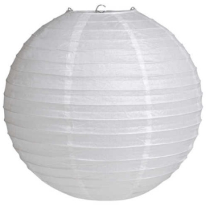 White Wire Paper Lantern