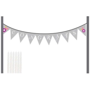 I Do Cake Congrats Cake Banner Kit