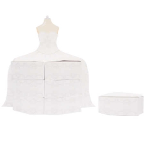 Wedding Dress Shaped Favor Boxes Centerpiece
