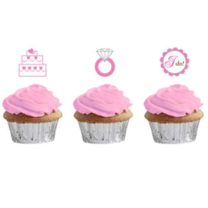 Wedding Cupcake Picks