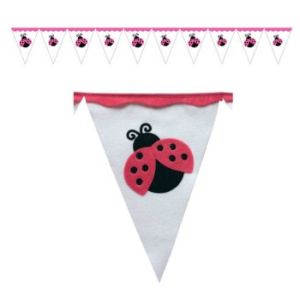 Felt Ladybug Flag Banner