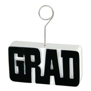Grad Photo/Balloon Holder, Black