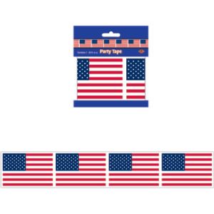 American Flag All-Weather Party Tape