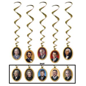 American Presidents Hanging Whirls