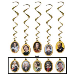 Faces in History Hanging Whirls