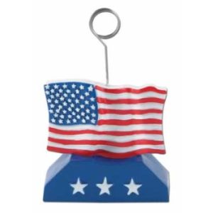 American Flag Photo/Balloon Holder