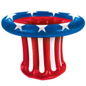 Inflatable Patriotic Hat Cooler