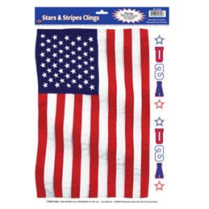 Stars & Stripes Window Clings
