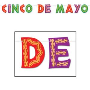 Glittered Cinco De Mayo Streamer