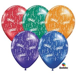 Congrats Assorted Qualatex Balloons