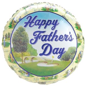 Happy Father's Day Golfing Day Foil Balloon