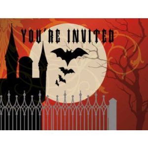 Frightful Night Postcard Invitations