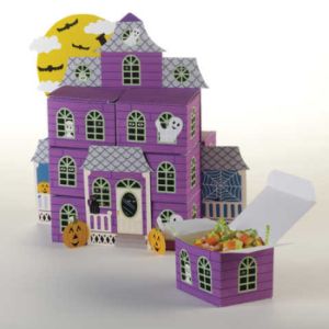 Haunted House Centerpiece w/Favor Boxes