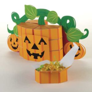 Pumpkin Patch Centerpiece w/Favor Boxes