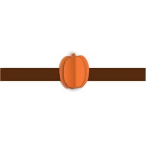 Dimensional Pumpkin Napkin Bands