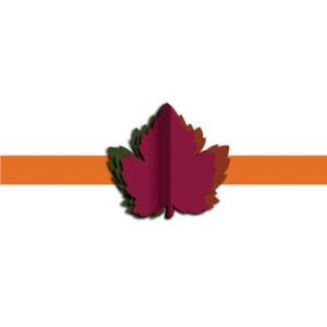 Maple Leaf 3-D Napkin Bands