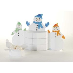 Snowman Centerpiece w/Favor Boxes