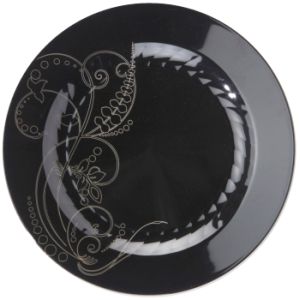 Masterpiece Aria 7-1/2-inch Plates, Black