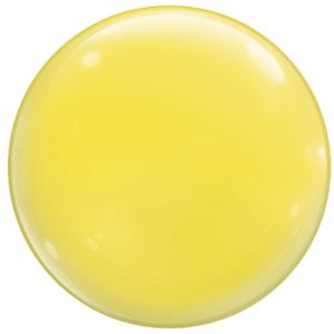 15-inch Qualatex Bubble Balloon, Yellow