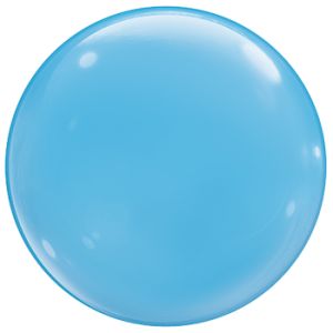 15-inch Qualatex Bubble Balloon, Pale Blue