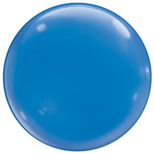 15-inch Qualatex Bubble Balloon, Dark Blue